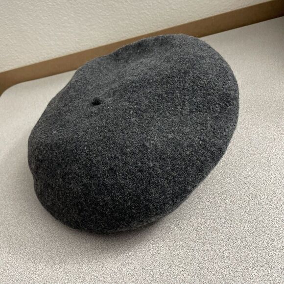 Vintage Beret Basque 100% Wool Hat Gray Mens RN 58584 Made In Czech Republic - Picture 5 of 8